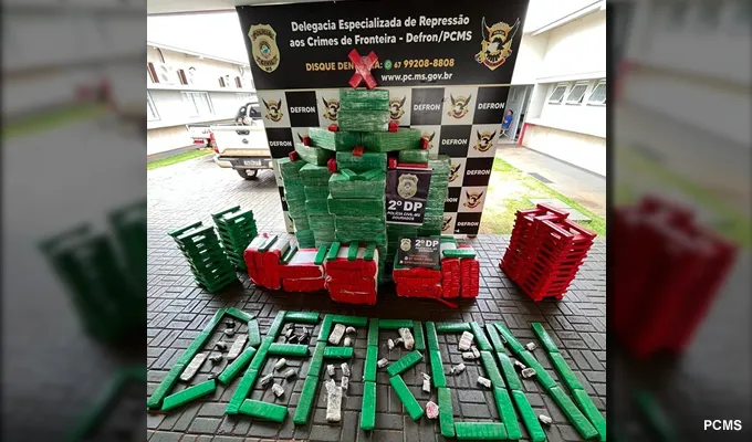 Polícia Civil apreende quase duas toneladas de maconha em Dourados durante a Operação Protetor